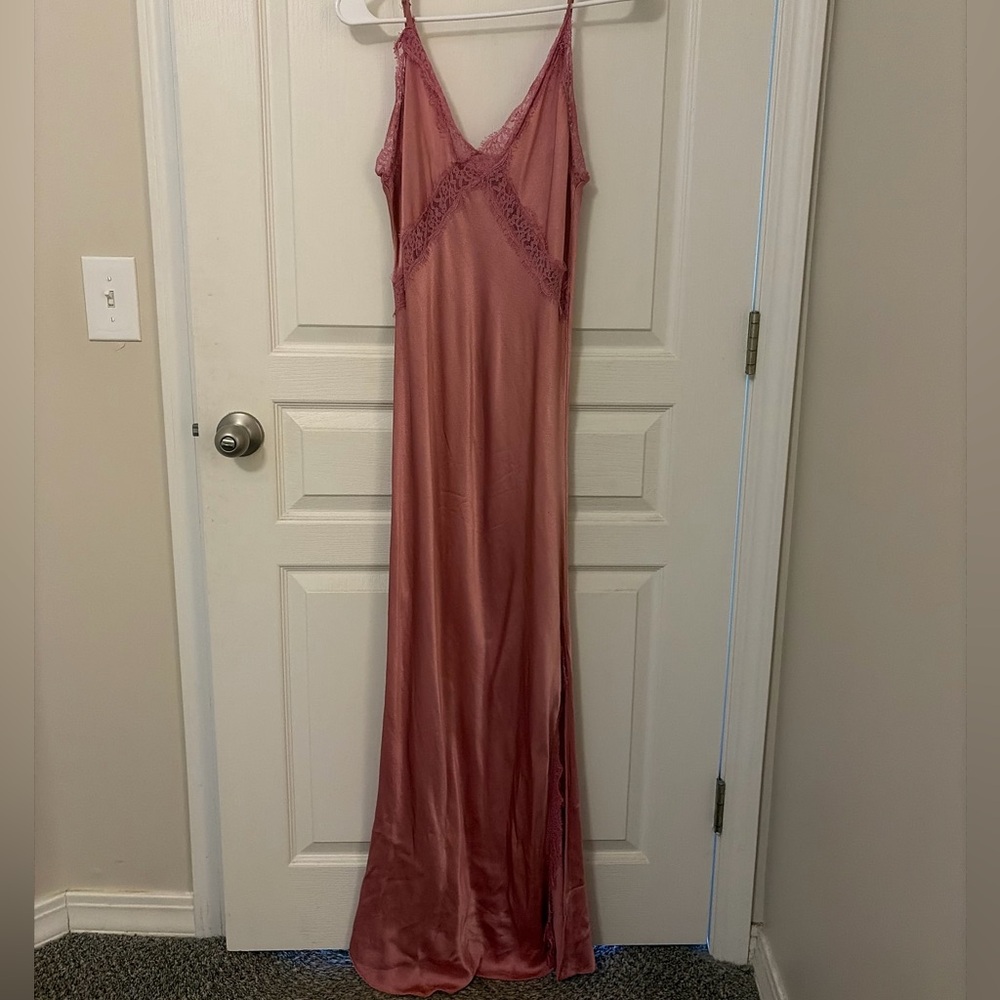 Suzy D London Maxi Pink Slip Dress Women’s M